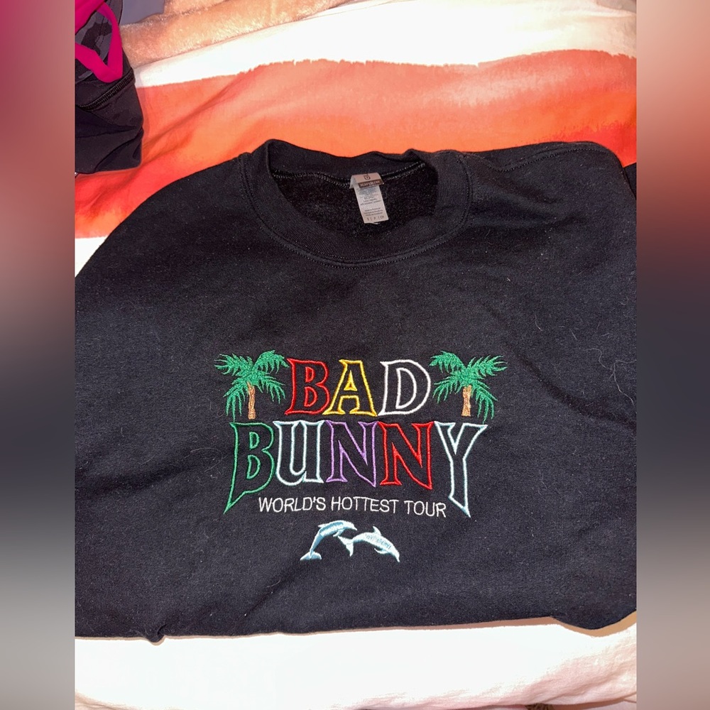 Bad bunny crew neck!! Size small.